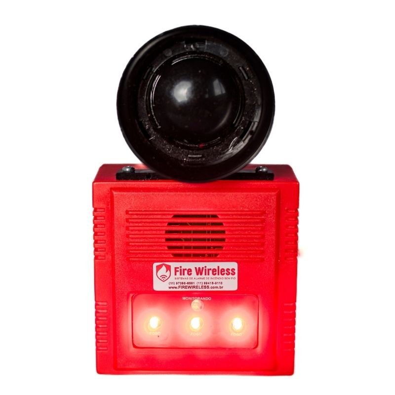 Módulo Sirene audiovisual Fire Wireless 115DB_1